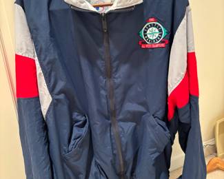 1995 AL West Champions Seattle Mariners jacket. For sale during in-person shopping hours only.