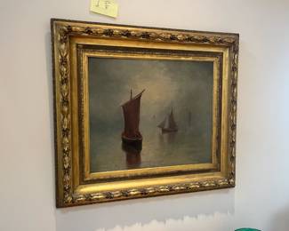 $690 Hume Nisbet signed oil. 38.5 x 34"h - frame is 4"d.
Available for online purchase beginning Wednesday, January 22 starting at 7pm. All online purchases are final. Please see details on how to do it in our sale description.