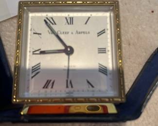one of several clocks for sale along with jewelry and sterling silver not yet onsite during in-person shopping hours.