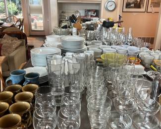 Kitchen items and collectibles for sale during in-person shopping hours only unless listed separately with a price.