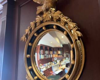$540. Federal style mirror that hung in the Governor's Mansion. 24"w x 35"h x 6"d. Available for online purchase beginning Wednesday, January 22 starting at 7pm. All online purchases are final. Please see details on how to do it in our sale description.