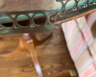 close up of broken area