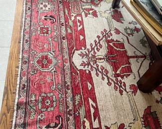 $2400. Gorgeous oriental rug, likely from Afghanistan. 10'5" x 7'11". Available for online purchase beginning Wednesday, January 22 starting at 7pm. All online purchases are final. Please see details on how to do it in our sale description.