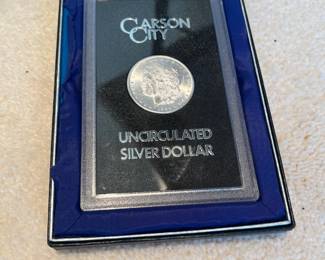 one of several coins for sale along with jewelry and sterling silver not yet onsite during in-person shopping hours.