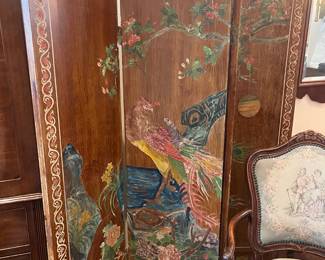 $800. Antique four panel screen. Each panel is 17"w x 66"h. Available for online purchase beginning Wednesday, January 22 starting at 7pm. All online purchases are final. Please see details on how to do it in our sale description.