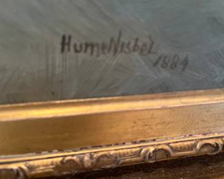 Hume Nisbet, 1884 signature.
