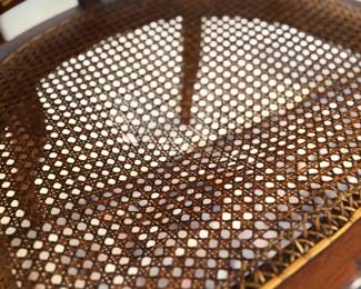 close up of the chair seat.