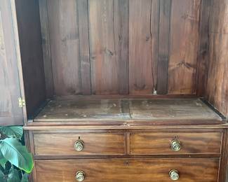 Interior of the armoire.