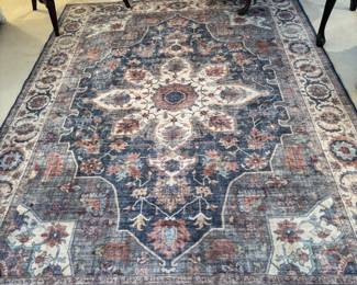 $30. Wyatt & Ash polyester rug 7'5" x 5'4". Available for online purchase beginning Wednesday, January 22 starting at 7pm. All online purchases are final. Please see details on how to do it in our sale description.