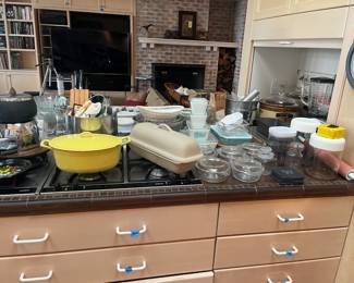 Kitchen items and collectibles for sale during in-person shopping hours only unless listed separately with a price.