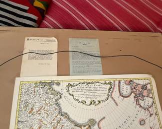 inscriptions to the Governor from his staff and the authentication.