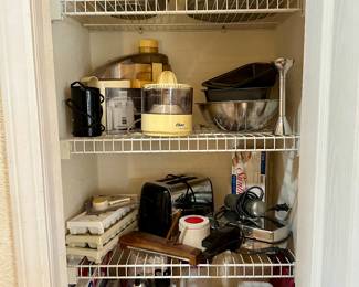 Pantry Full of Kitchen Appliances