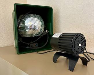 Motorized Disco Ball & Spotlight
