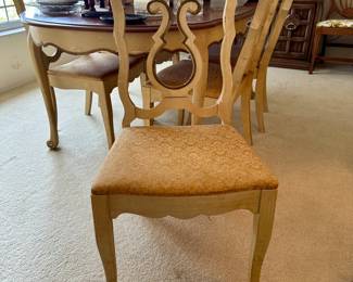 French Provincial Dining Table w/ Five Chairs