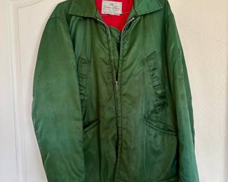Vintage Green Golden Fleece Industrial Outwear Hooded Jacket