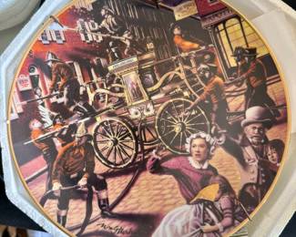 Franklin Mint National Fire Museum Collectible Plates