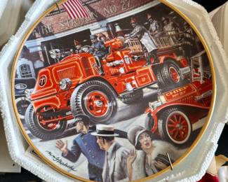 Franklin Mint National Fire Museum Collectible Plates
