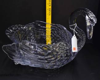 Cambridge Swan Punch Bowl and 12 Cups