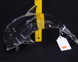 Steuben Art Glass Dolphin