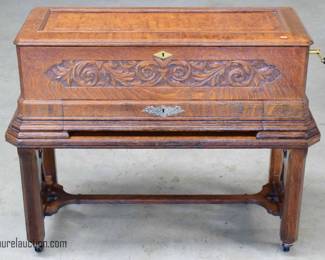 Mermod Freres Antique Oak Cased Music Box with 2 - 18" Cylinders