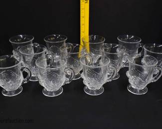 Cambridge Swan Punch Bowl and 12 Cups