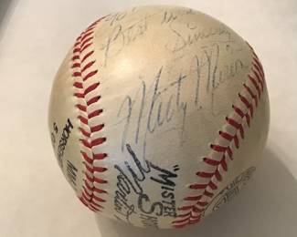 Marty Marion signed Baseball 