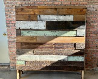 Rustic Queen Farmhouse Headboard