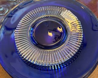 Cobalt Blue Chargers and Salad Plates