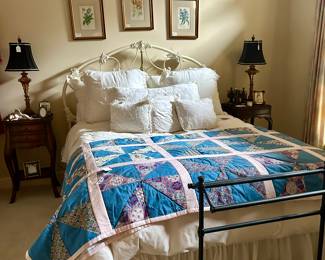 Brass Iron Queen Bed