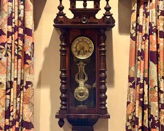 Antique Victorian European Carved Clock