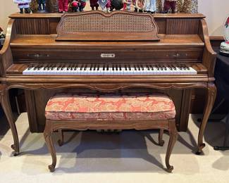 Kimball Country French Provincial Upright Piano