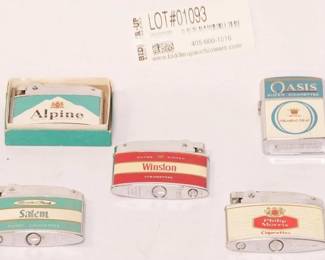  Lighters Salem Philip Morris Oasis Winston Alpine
