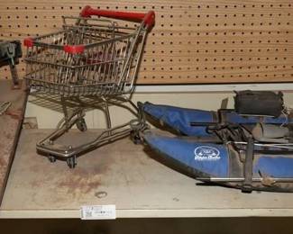  Salesmen Samples Miniature Trailer Hitch, grocery cart and more!