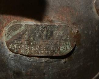 Antique Milk Can / Raton Creamery Grocery