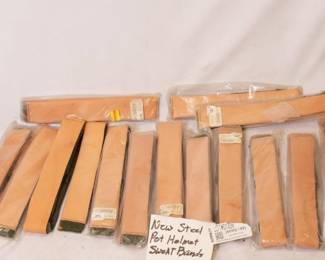 Large Lots of NOS Steel Pot Helmet Sweat Bands