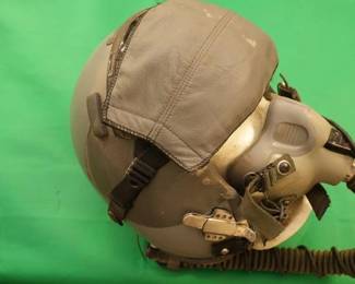  Vietnam Era Pilot Helmet With Mask Hose and Visor