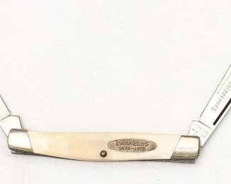 dozens of lots of Really nice Knives!   Camillus Centennial Knife 1876-1976 White Twin, Schrade , United Henry Soligen Boker, Buck , Rigid 53 , DE Camo , Case XX Smoky Mountain Knife Works,   E2 , Ole Staag, Fight'n Fighting Rooster , Tree Brand Classic 260 Knife, Bertram Cutlery, Black Forest Explorer 
Pennsylvania Knife Company, Fredor, Rostfrei , National, Russell Green River Works  and more!