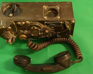Military Radios including  Telephone Set TA-312/PT Featuring Hand Crank, ACR RT-10 and more