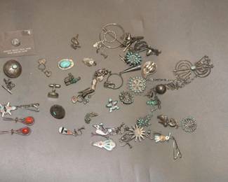 Silver Toned Indian Jewelry Turquoise