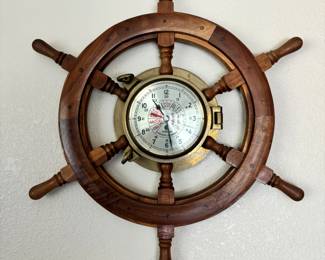 True Legacy Premium - Chadburns Shipwheel Clock