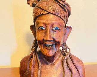 True Legacy Premium - Balinese Wood Carved Man Bust