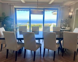 Restoration Hardware Dining Table & Chairs - Set of 10