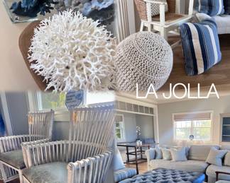 LA JOLLA with her beautiful Coastal Furnishings 