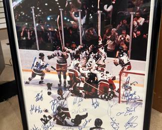 Miracle on Ice singed & numbered & dated.