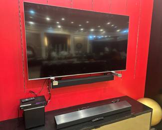 Samsung 65" smart tv - Vizio sound bar and Samsung sound bar with built in sub.