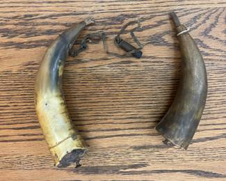 Antique powder horns