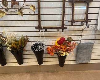 Don't miss the antique frames above the flowers - so unique