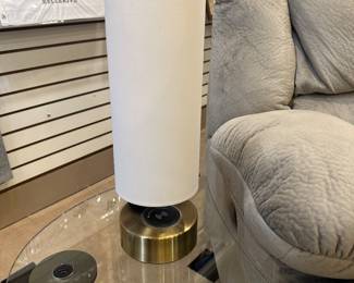 This lamp and table both have chargers built in.