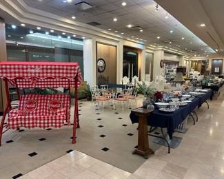 One of our clients had an extensive coca cola collection.  This swing is new - just put together.