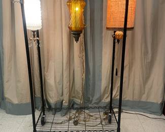 Retro mid century modern hanging lamps!